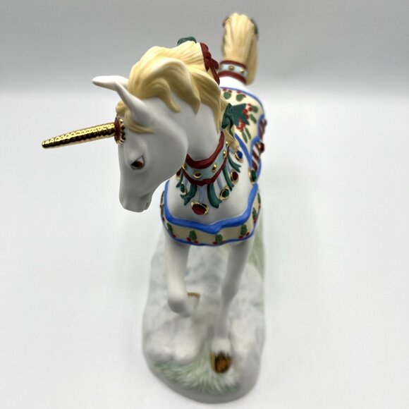 Princeton Gallery Yuletide Jewels Unicorn Horse 2003 Christmas Holiday - Picture 3 of 6